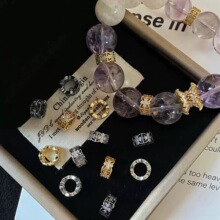 �߱�ɫ14K������ʯʮ�ּ��U�ո����Ƭˮ��diy����朴������