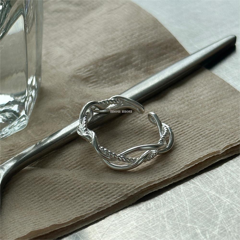 6g Weight Open Rings Classification 1 Piece Quantity Holiday, Travel, Daily Occasion 925 Sterling Silver Material Heart Shape Pattern Women's Gender Casual, Elegant, Streetwear Style 925 Sterling Silver Heart Shape Open Rings 14