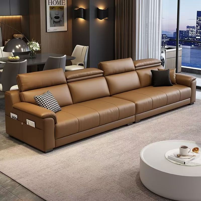 Диван прямой кожаный 1.1м с поролоном