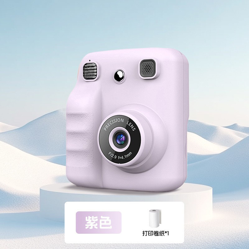 Nueva cámara instantánea transfronteriza, cámara de impresión térmica para niños Polaroid portátil, regalo del día del niño
