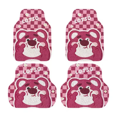 clean, Universal Foot Pad - plaid-bear-wire-ring-foot-pad-4-piece-set