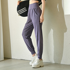 瑜伽服運動女單長褲套專業跑步時尚新款氣質高端健身服套裝批發