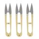 Home daily U-shaped spring yarn scissors large cross-stitch clothing thread scissors tailor scissors color iron