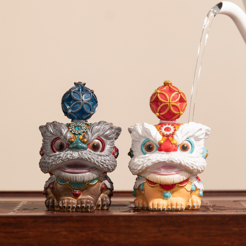 New Color-Changing Creative Lion Dance Cultural and Creative Gifts, Corporate Event Crafts, Souvenirs, Birthday Gifts for Friends