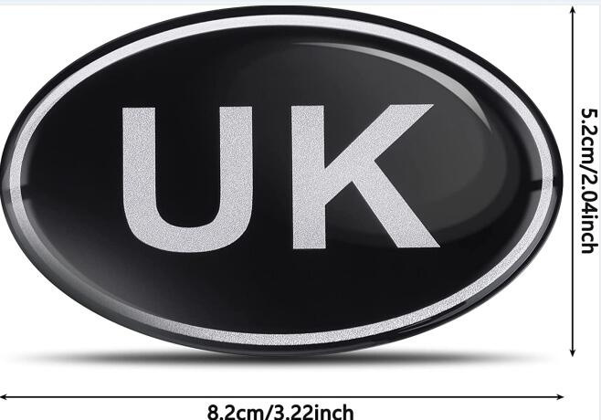 Pegatinas de matrícula del Reino Unido autoadhesivas Etiqueta de coche directa de fábrica pegatinas de coche creativas personalizadas británicas