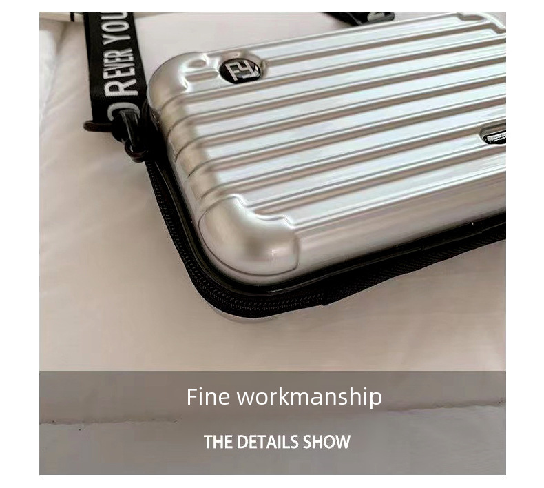 Cross-border new storage bag 7 inch hard shell small bag PC wash bag portable clutch bag high value cosmetic bag