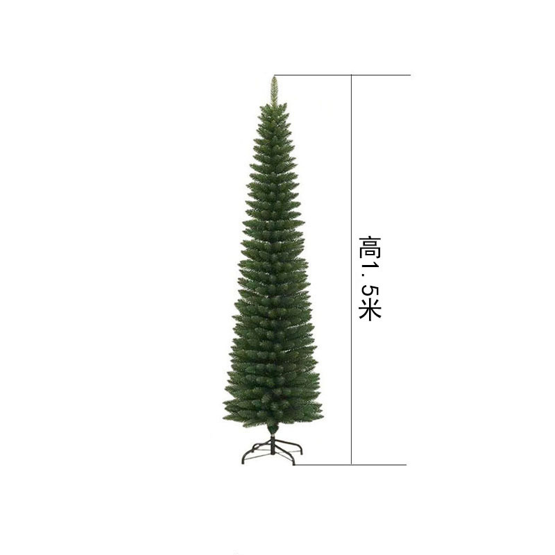 2026 nuevo árbol de Navidad de PVC encriptado verde decoración de gran sala de estar adornos DIY lápiz árbol de simulación al por mayor