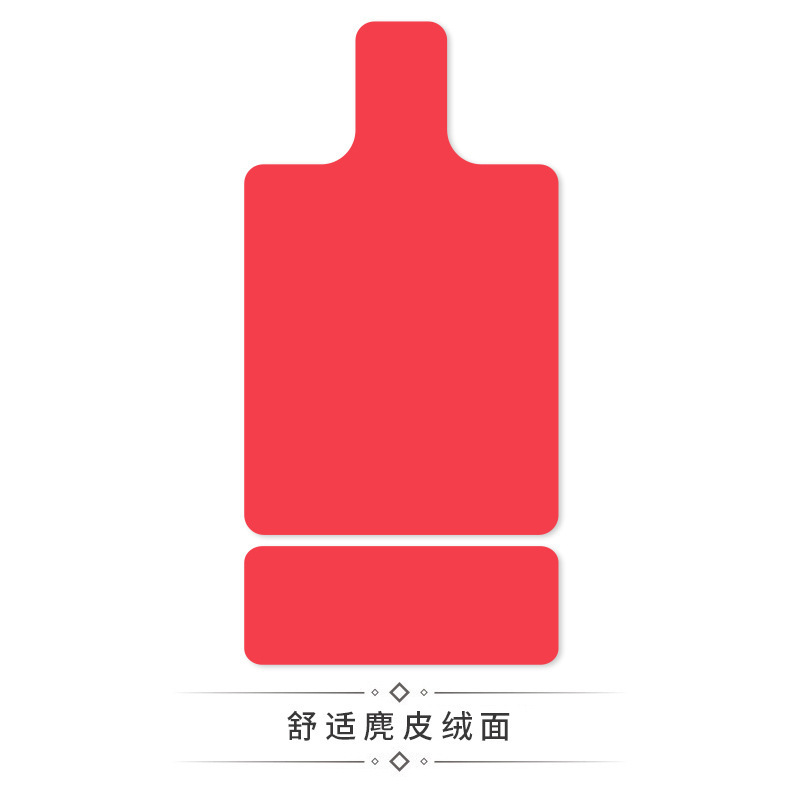 跨境麂皮绒纯色普拉提核心床垫麂皮绒印花橡胶健身防滑吸汗专用垫|undefined