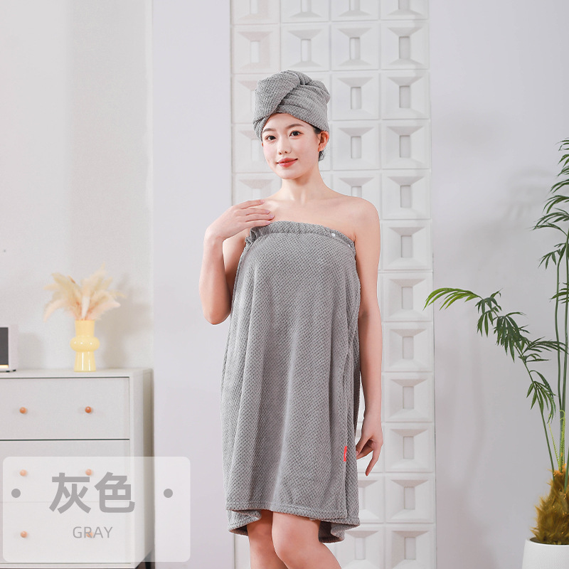 파인애플 스트랩리스 목욕 스커트 [그레이]