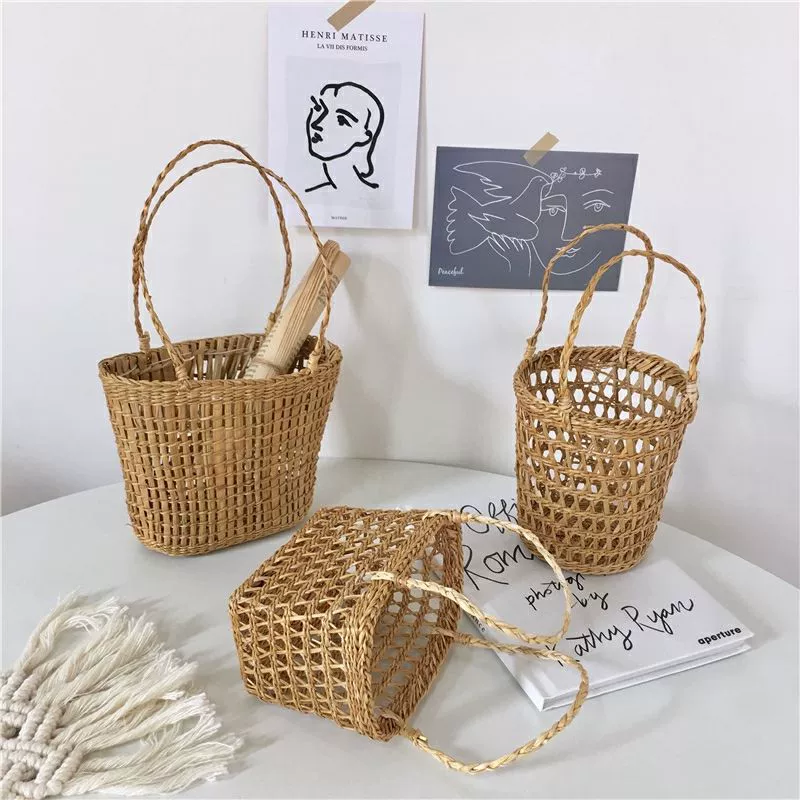Литературный пикник плетёная корзина из ротанга для хранения, фруктовая корзина, корзина для столовых приборов, реквизит для фото, цветочная корзина, набор чашек японский чай