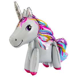 新款3D独角兽铝膜气球小马宝莉儿童生日派对装饰玩具气球批发