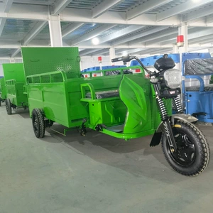 Sanitation Trash Can Transport Truck, Transport Truck, 468 Bucket Garbage Removal Truck, Electric Three-Wheel Cleaning Truck