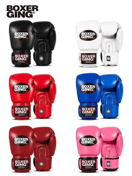 Professional boxing gloves for men and women, genuine leather fighting gloves for adults, Sanda, Muay Thai, children's training, punching bag, fighting competitions