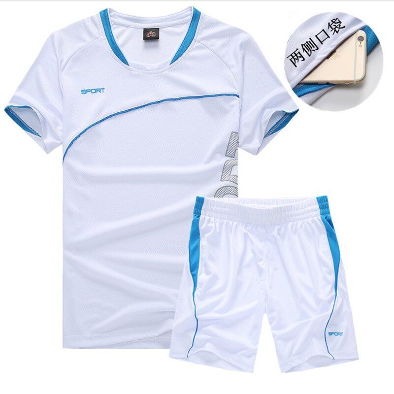 Verano hombre grande seco rápido sudor juego deportivo fitness entrenamiento de baloncesto correr camiseta transpirable pantalones cortos dos piezas image 7