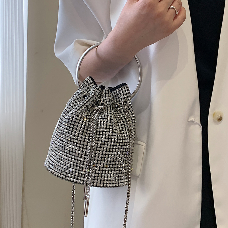 Rhinestone bucket bag voor dames, modieuze handtas en schoudertas_voghion.com