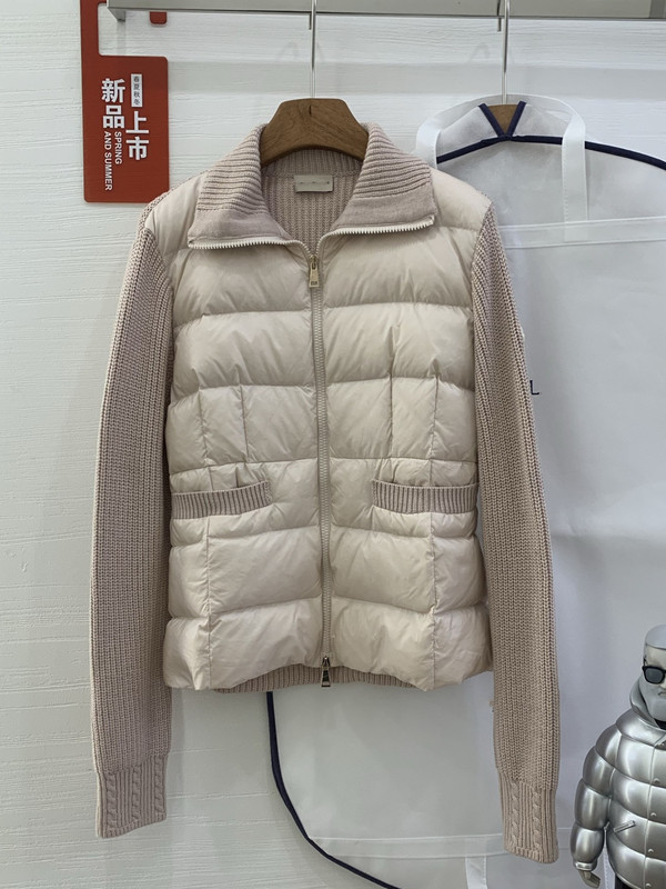 蒙家25ss M家新款绗缝高领纯色长袖羽绒服 女款|undefined