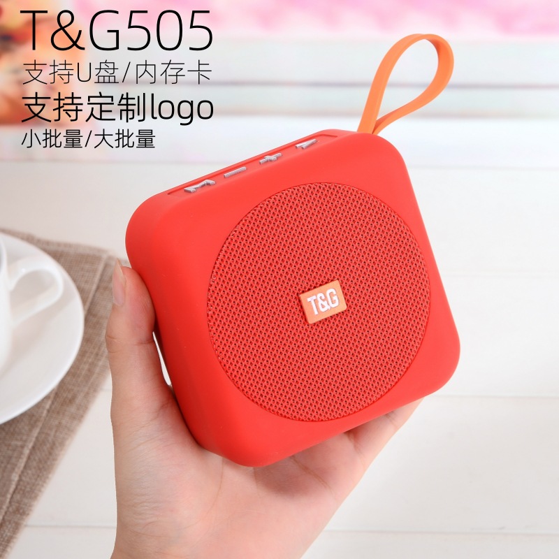 TG505 altavoces Bluetooth cuadrados portátiles al aire libre tela de tela impermeable mini altavoz subwoofer