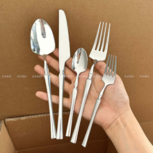 不锈钢餐具刀叉勺酒店餐厅家用西餐牛排刀叉甜品勺水果叉厂家批发