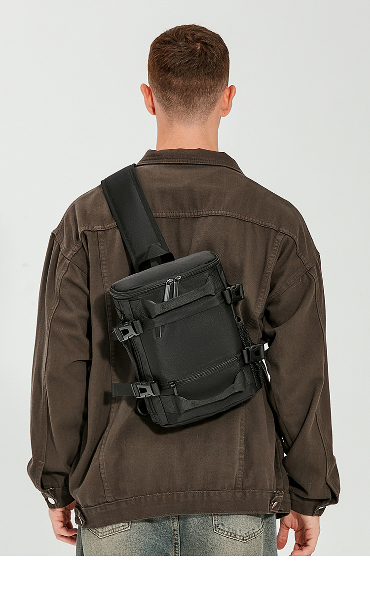 Herren Crossbody Trendy Marke Große Kapazität Brust Männer Funktionale Arbeitskleidung Schulter Tasche Personalisierte Radfahren Kleine_voghion.com