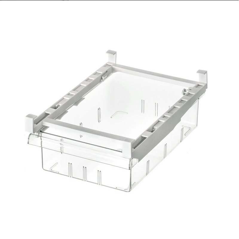 Cajón de cocina caja de almacenamiento de refrigerador hogar frutas y verduras colgando caja de huevo con soporte caja de conservación de alimentos transparente