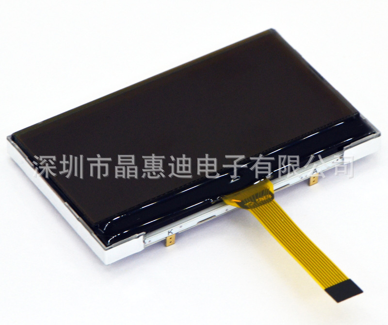 LCD/��ɫCOGҺ����/128*64����/2.1��/SPI�ӿ�/10PIN/�ڵװ���