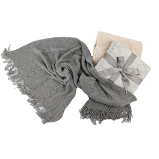 Factory Direct Supply Customized Lightweight Warp Knitted Blanket Knitted Woven Blanket Air Conditioning Sofa Blanket