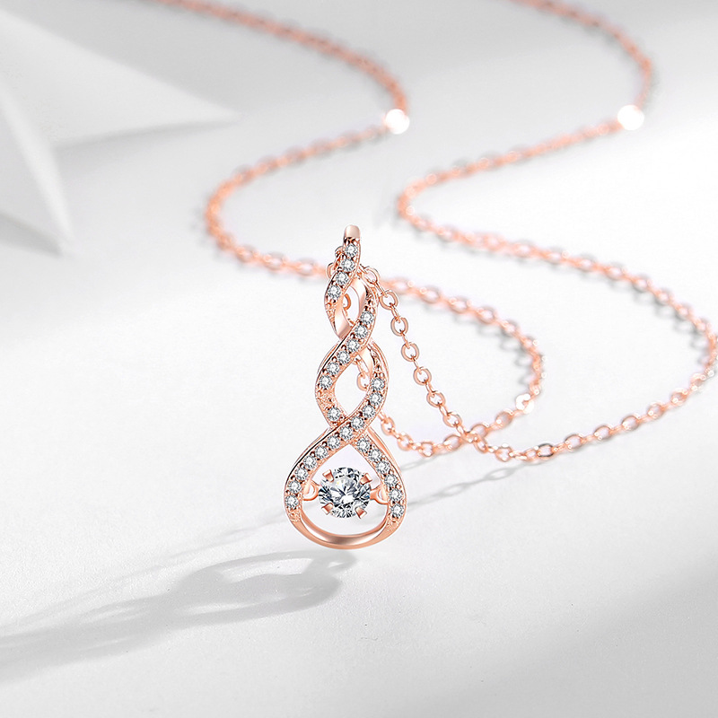 S925 plata esterlina estilo europeo y americano joyería de moda transfronteriza inteligente diseño creativo joyería collar elegante collar del todo fósforo