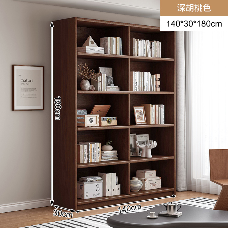 Estantería de balcón de madera maciza integrada contra la pared, estante de piso a techo, almacenamiento, almacenamiento, estantería para uso doméstico, simple y sin espacio