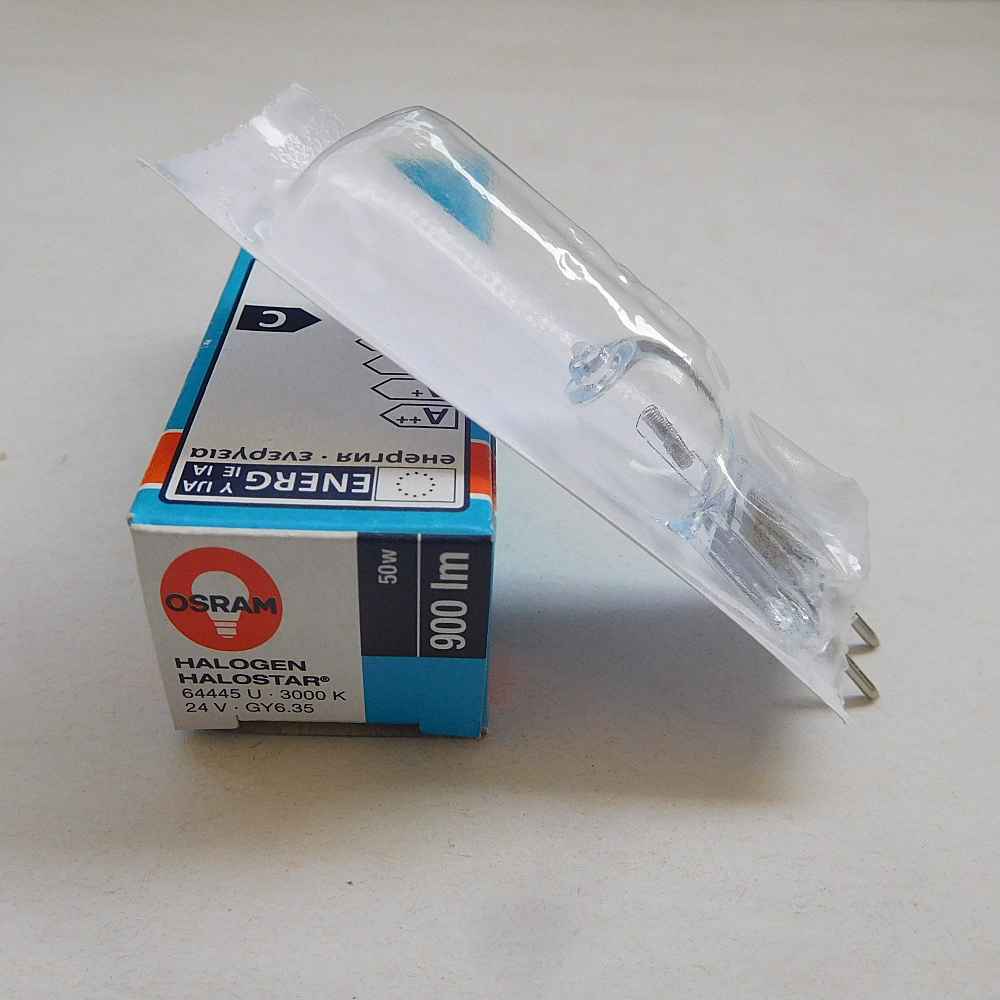 Лампа OSRAM Osram 64445U 24 В 50 Вт GY6.35 для биохимического анализатора микроскопа, лампа для измерения