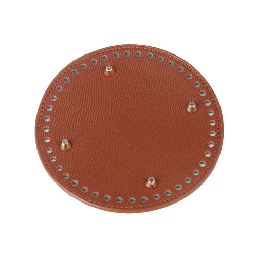 Hook bag bottom accessories bottom plate crochet pu leather bag diy crochet handmade large knitting material base oval