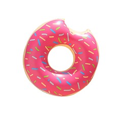 Cross-border new European and American children's donut swimming ring large thickened PVC inflatable coffee donut