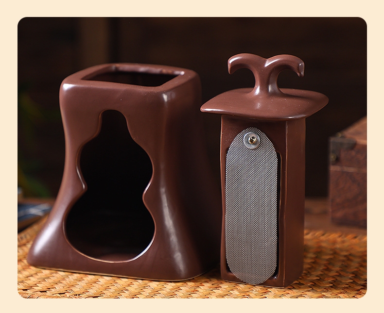 Purple Clay Moxibustion Device Home Warm Therapy Tool for Personal Care and Spa Use 2-3kg preparation
