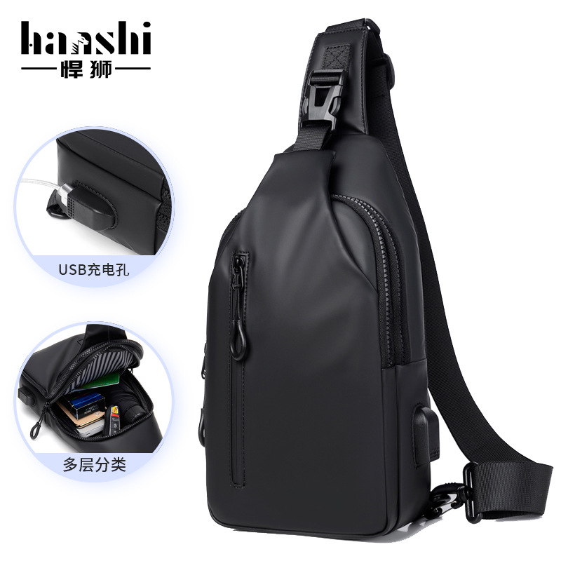 Bolso de pecho de alta gama para hombres de moda Bolso de mensajero de hombro casual para mujer Bolso de pecho impermeable de viaje Bolso de hombro de moda