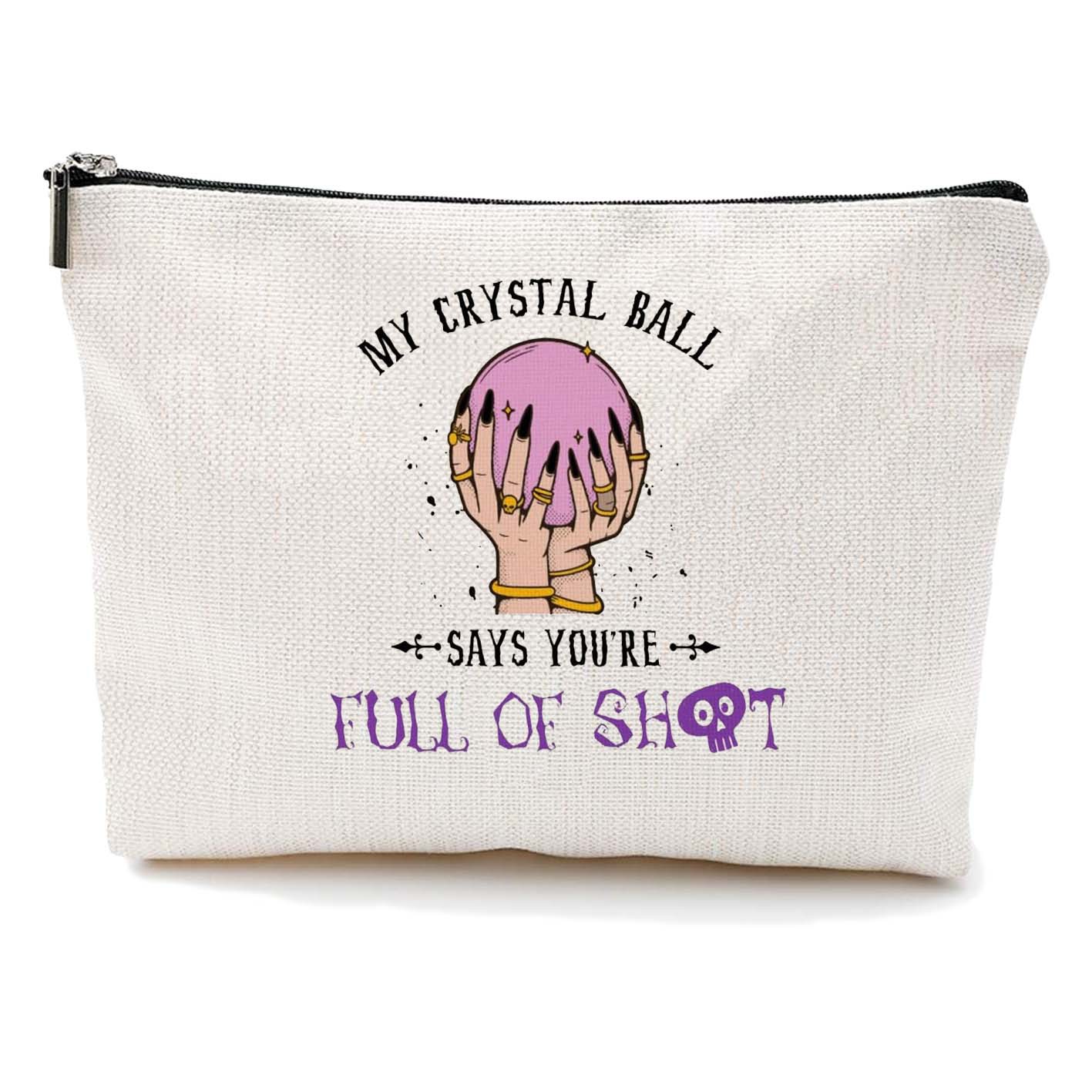 Transfronterizos Amazon Halloween maquillaje letras Halloween brujas maquillaje bolsa bolsa de almacenamiento lino fábrica directa