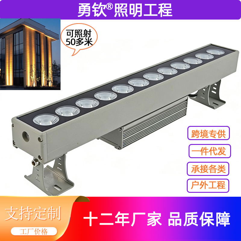 Outdoor Wall Washer Light, Single Beam, Waterproof, Dmx512, Colorful Rgb Wall Washer Light, Spotlight, Remote Projection Wall Washer Light Outdoor Wall Washer Light, Single Beam, Waterproof, Dmx512, Colorful Rgb Wall Washer Light, Spotlight, Remote Projection Wall Washer Light