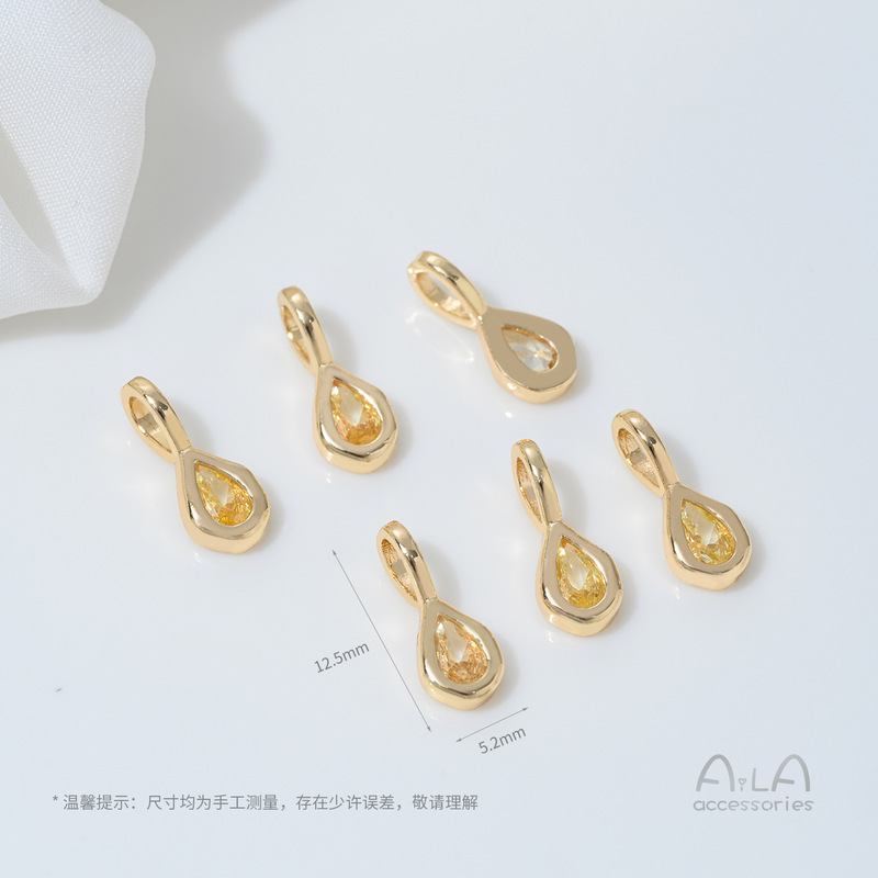 14K 電気メッキリアルゴールド象嵌ジルコニウム 12 誕生石ペンダントネックレスブレスレットブレスレットクリスタル diy ビーズアクセサリー材料|undefined