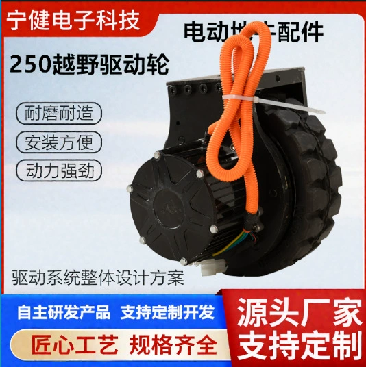 Бесщеточный двигатель постоянного тока 48 В 1000 Вт, диаметр ходового колеса 250, внедорожный кемпинговый номер, электрический приводной колесный узел