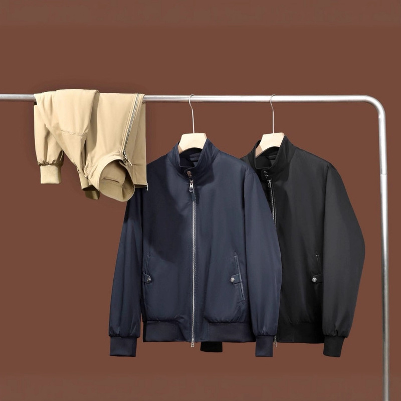 Elegant Executive Style 2026 Autumn New Men's High-End Business Casual Fashion Harrington Jacket Trendy Coat Elegant Executive Style 2026 Autumn New Men's High-End Business Casual Fashion Harrington Jacket Trendy Coat