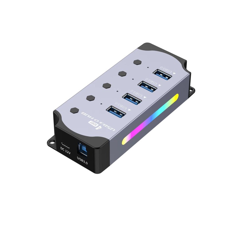 USB ドッキング ステーション RGB クール USB HUB3.0 ハブ 10 ポート 7 ポート 4 ポート スプリッター コンピューター エクステンダー|undefined