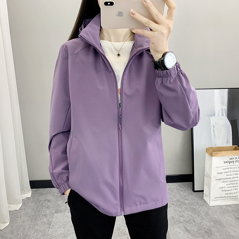 UPF100 + protector solar al aire libre mujer de verano nuevo tejido fino suelto seda de hielo de secado rápido anti-UV abrigo de mujer ligero