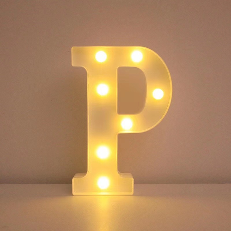 26 lámparas de letras INS viento digital modelado luz de atmósfera propuesta de boda fiesta de cumpleaños decoración de luces