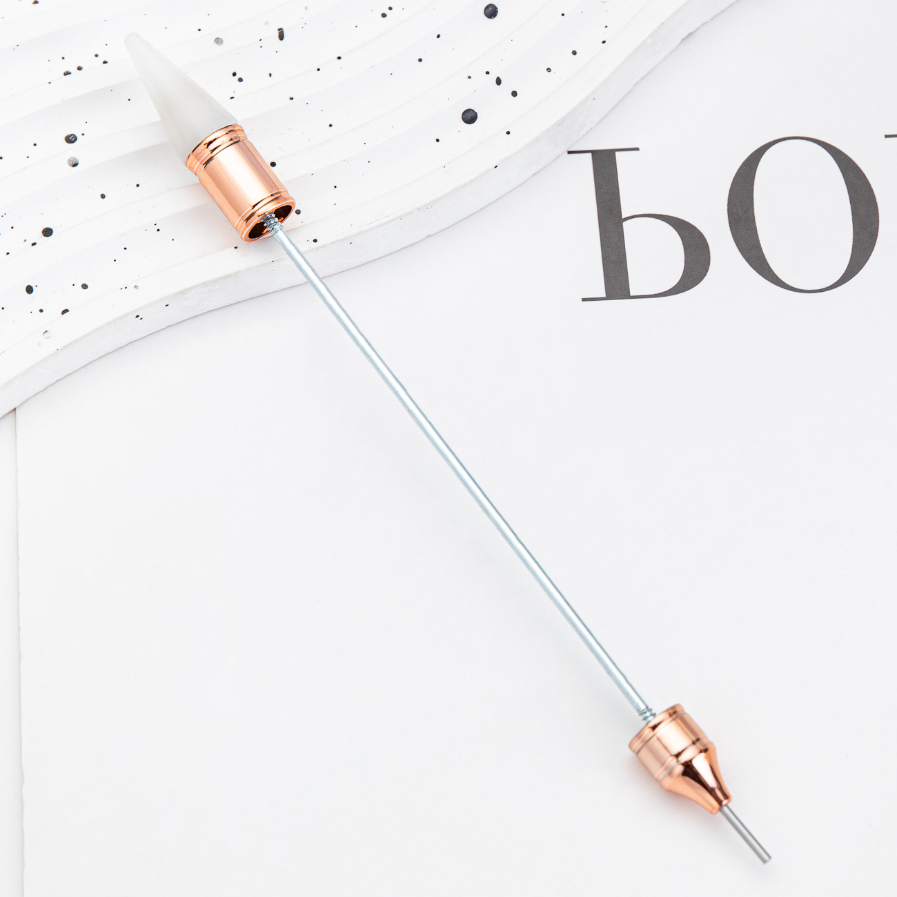 Herramientas de manicuras de doble punta puntero con cabeza de cera puntero de succión puntero herramienta de perforación de pegatinas de flores puntero de manicuras de doble cable de tracción puntero