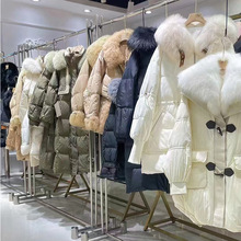 凯尼雅品牌撤柜24冬装大牌高贵奢华轻奢皮草白鹅绒服品牌尾货批发