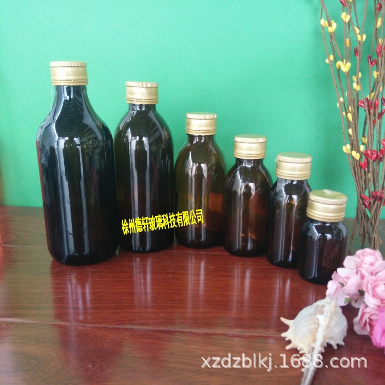 厂家批发250ml口服液玻璃瓶 棕色糖浆瓶 药用包装保健品瓶 现货