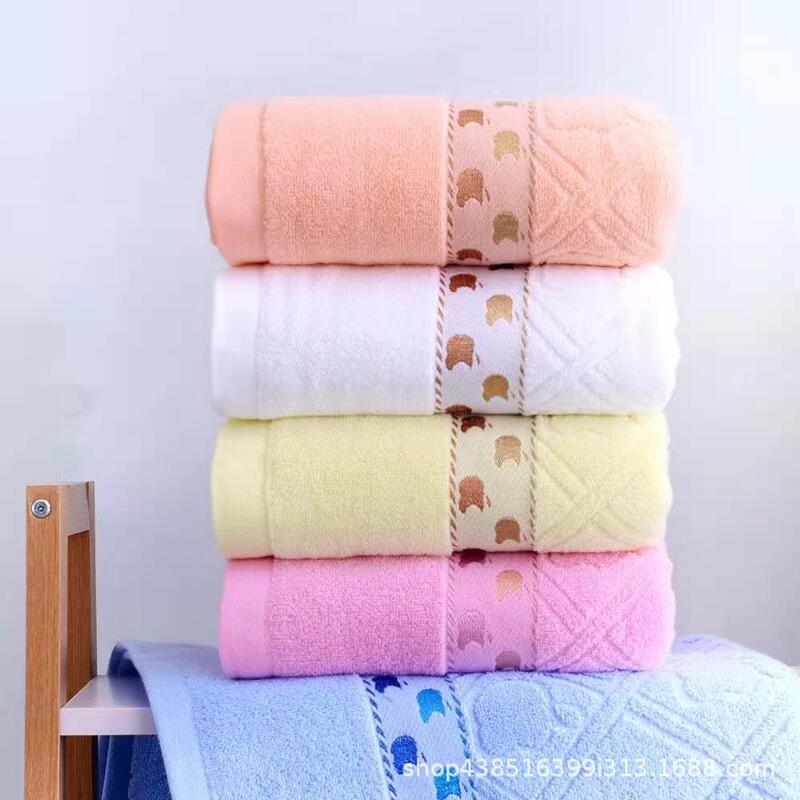 Classic bath towel cotton soft absorbent thickened plain Hotel Hotel beauty salon supermarket factory wholesale