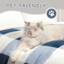 PU MEI 羊羔绒毛毯 152.40 厘米 x 203.20 厘米双面毛绒蓬松大毯