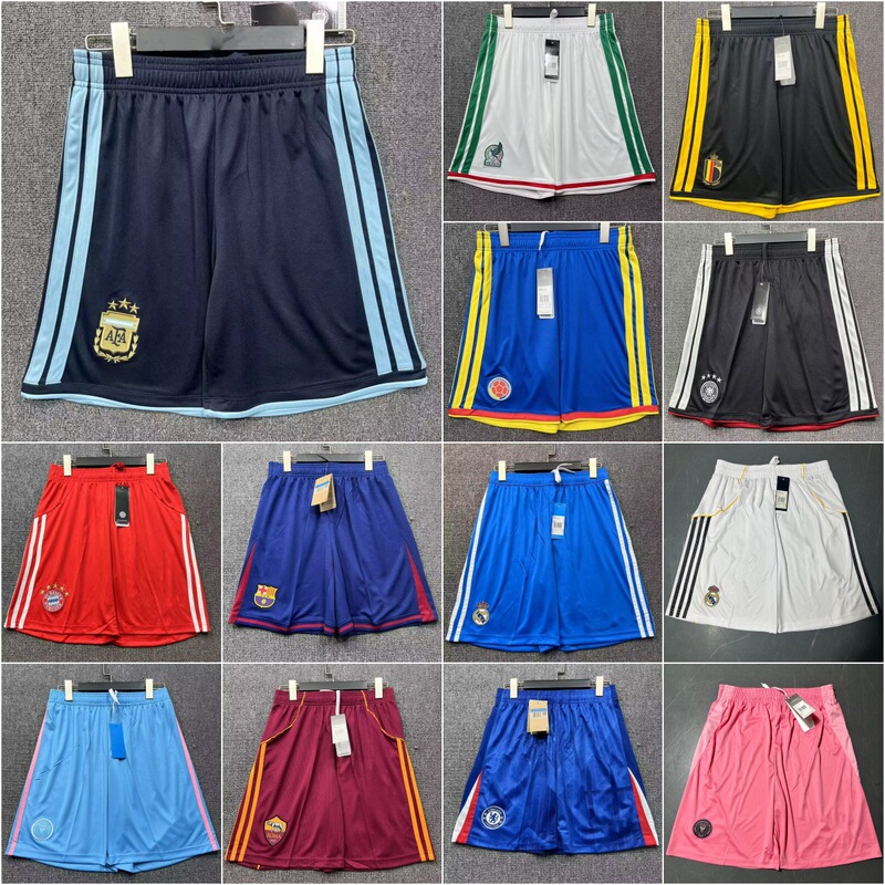 Cross-Border Shipping of 2526 National Team and Club Football Shorts, Argentina, Mexico, Arsenal Summer Soccer Shorts