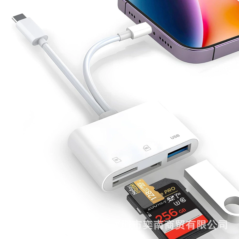 Новый алюминиевый кард-ридер USB в SDTF 2-в-1 преобразователь typec в SDTF 2-в-1 адаптер