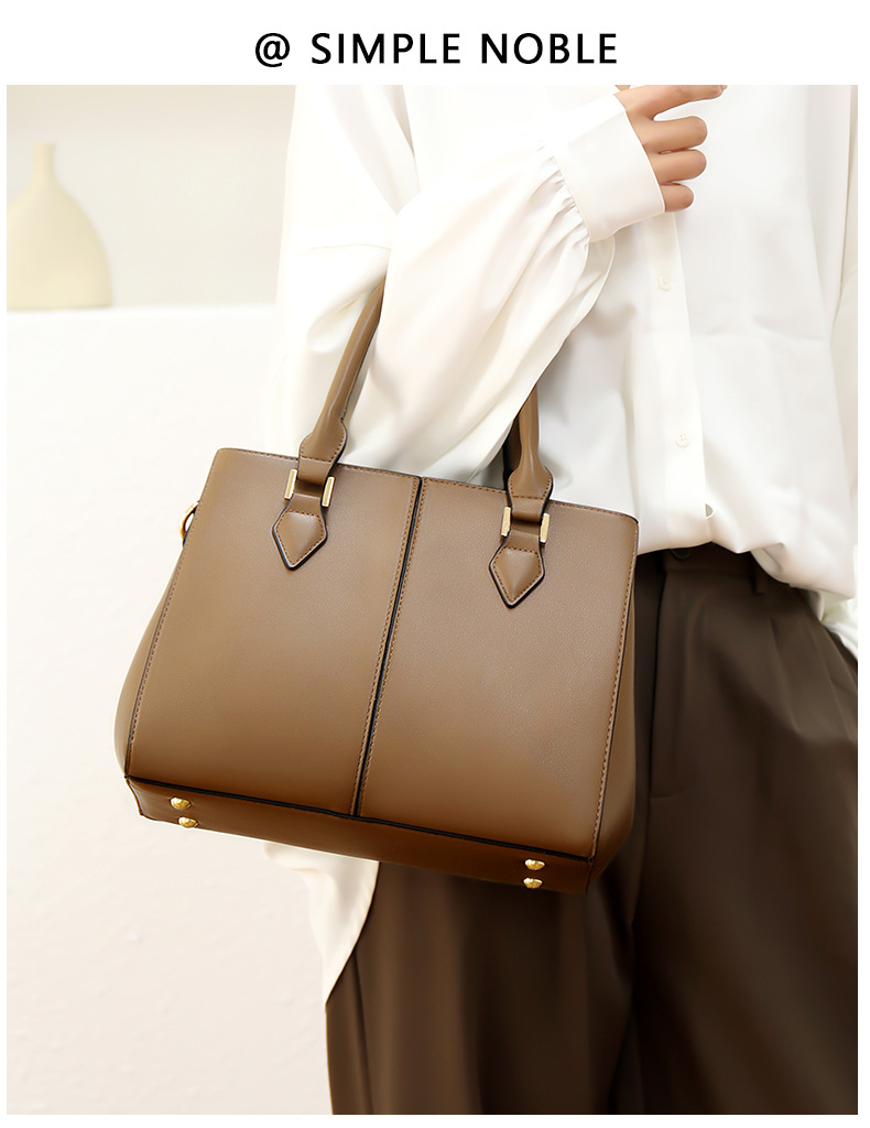 Bag Women's Tote Bag Simple Shoulder Crossbody Large Capacity Soft Leather Women's Handbag Women's Bag_voghion.com