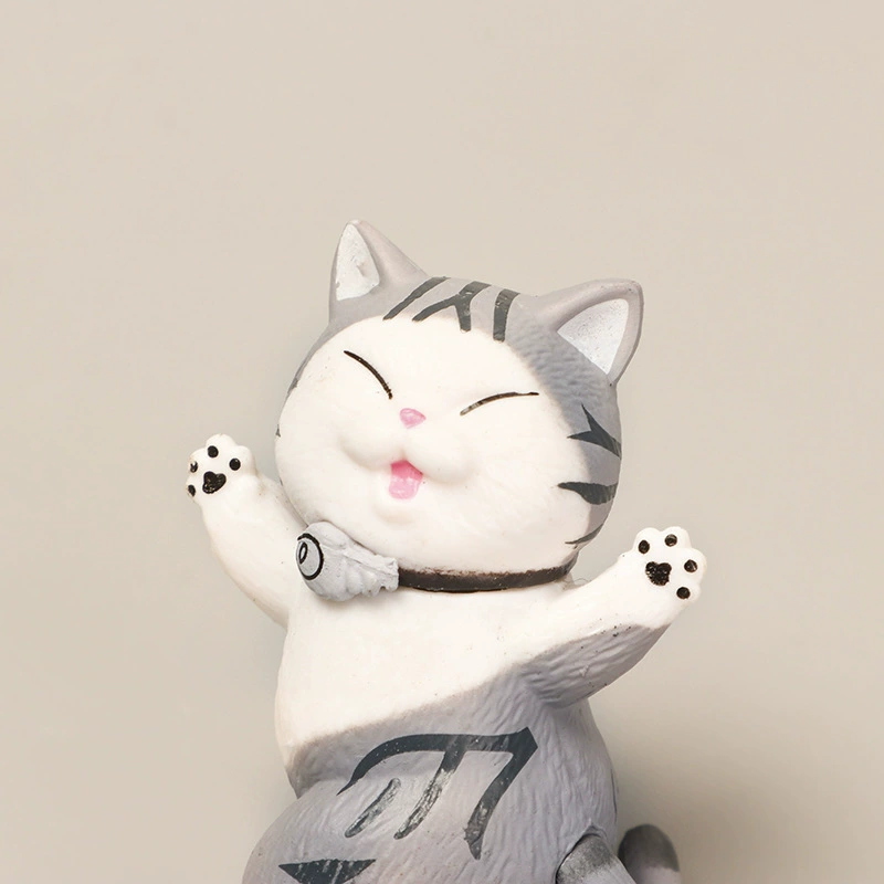 Маленькая минифигурка, мультяшная кукла, игрушка, 5см, котенок, кошка